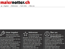 Tablet Screenshot of malernotter.ch